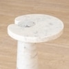 Fior Marble Side Table in White Colour