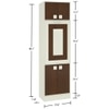 Royale Folding Study Desk cum Bookshelf in Coffee Walnut Colour