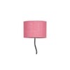 Finley Zig Zag Iron Floor lamp with Jute Drum Pink Shade (Z24)