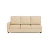 Apollo Sofa (Colour : Pearl, Cushion : Soft, Back Type : High Back, Seating Capacity : Right Aligned 3 Seater + Right Aligned Chaise + Ottoman)