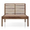 Elwyn Nonstorage Single Bed In Teak Finish