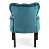 Arista Sheesham Wood Accent Chair Set of 2 in Turquoise