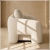 Urbanopulence  Wood 3 Seater With Upholstery Non Storage Sofa In White Colour