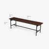 Covent Garden Mild Steel Outdoor Dining Table with Four Chairs and Bench in Grey Colour