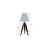 Alwyn White Cotton Shade Table Lamp