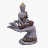 VEDAS Polyresin  Figurine in Grey Colour