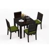Arabia - Oribi 4 Seater Storage Dining Table Set (Colour- Avocado Green , Finish- Mahogany)