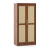 Kaarya Engineered Wood 2 Door Wardrobe in Wheat Brown Walnut Finish