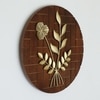 W-Banyu Abstract Metal Wall Decor in Gold Set of 1