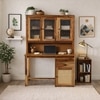 Peo Sheesham Wood  Study Table in Teak Finish
