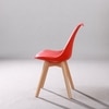 Kepler Brooks Valente Cafeteria Dining Chair in Red Colour