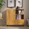 Hexa Engineered Wood Bookshelf Multipurpose Storage Rack in Giant Wood Colour