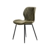 Elm Fabric Dining Chair in Green Colour