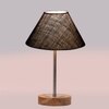 Devansh Blue Jute Table Lamp With Natural  Wood Base  & Steel Pipe (10X16.25 Inches)-37