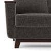 Corby Premium 1 Seater Fabric Sofa in Smoke Colour