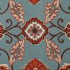 Presto Blue Traditional Hand Tufted Wool Carpet 5X7 Feet