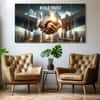 The Castle Decor Corporate Wall Painting Wooden Framed 27x48 Inch (Style 2)