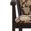 Bella Solid Wood Lounge Chair Finish Mahogany with Chintz Floral Colour