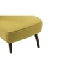 Azal Accent Chair in Yellow Colour Set 2 Solid Wood Accent Chair in Yellow Colour