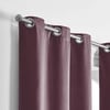 Stoa Paris Satin Window Curtain, 70% Blackout Curtains,   Privacy Lining, Pack of 1, Versailles - Royal Rouge