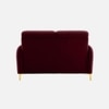 Monly Velvet 2 Seater Sofa Maroon Color