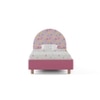 Shoodle Engineered Wood Bed in Pink Colour