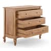 Taahira Solid Wood Chest Of Drawers in Natural Teak Finish
