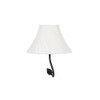 Blair Black Cotton Shade Floor Lamp