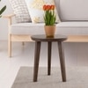 Metalsmith Solid Wood Side Table in Walnut Finish