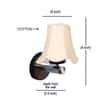 Devansh Metal Electric Wall Light in Gold Colour with Multicolor Shade Count of 1 Light