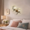 Devansh Metal Electric Wall Light in Gold Colour with Multi Shade Count of 2 Lights