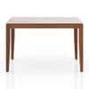 Emry Rectangular Statuario Ceramic 4 Seater Dining Table In Honey Finish