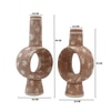 Rustic Speckled Ring Vases