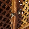 Lidi Sheesham Wood  Prayer Unit in Teak Finish