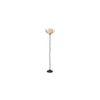 Tatum Beige Bamboo Shade With Iron Floor Lamp