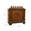 D'Dass Multi Color Mdf and Sheesham Wooden Temple For Pooja