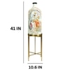 Ivory Bearer Foldable Metal Electric Floor Lamp in White Colour