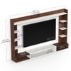 Bluewud Orelia Engineered Wood Tvcabinet In Brown Maple & White Finish