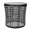 Brisbane Wicker Chair Black And White Finish