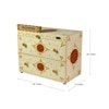 D'Dass Multi Color Mdf and Sheesham Wooden Temple With Cabinet For Pooja