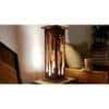 Disperse Wooden Table Lamp with Brown Base
