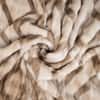 White And Coffee Geometric Wool Blanket Single Bed 240 X 160 Cm