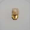 Morvah Single Light Brass Wall Fitting with Amber Glass