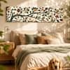 Traditional Kalamkari Botanical Canvas Wall Art 12 x 46 Inch