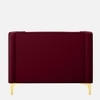 Texude Velvet 1 Seater Sofa in Maroon Colour