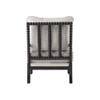 Luxe L in en Fabric Lounge Chair in Off White