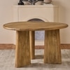 Perivelle Grace Solid Wood 4 Seater Dining Table in Limewash Finish