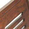 Capra Solid Wood Dining Chair Set Of 2 In Teak Finish