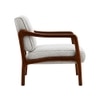 Citrus Boucle Fabric Arm Chair in White