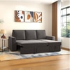 Kowloon Sectional Pull Out Sofa Cum Bed with Storage in Urban Grey Colour